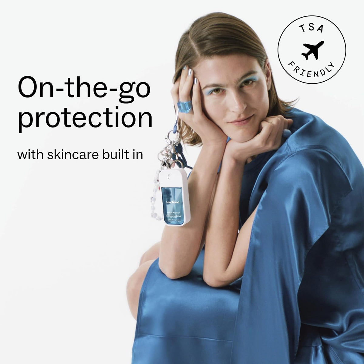 Unscented Hydrating Hand Sanitizer Spray, 3 Pack Travel Size