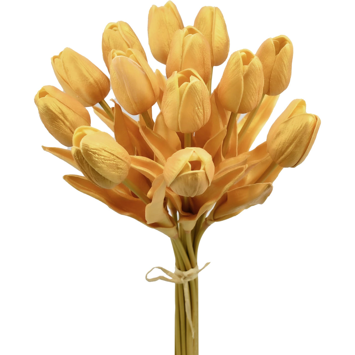 12pcs Artificial Gold Tulips