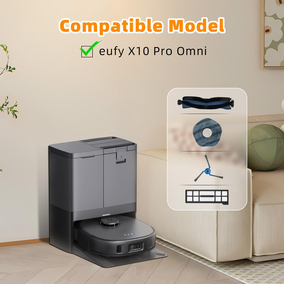 22 Pack Replacement Accessories for eufy X10 Pro Omni Robot Vacuum Cleaner