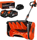40V Cordless Snow Shovel, 13-Inch | 2 x 40V 4.0A Battery Powered Snow Blower, Powerful Brushless Electric Snow