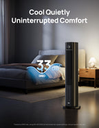 Evaporative Air Swamp Cooler, 43" Cooling Fans that Blow Cold Air
