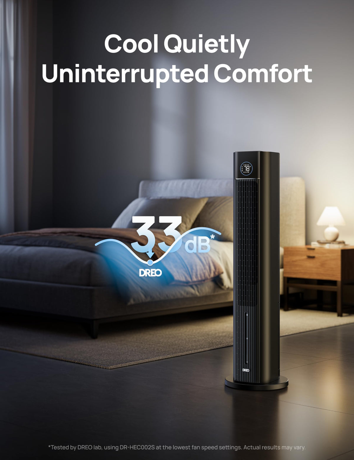 Evaporative Air Swamp Cooler, 43" Cooling Fans that Blow Cold Air