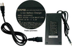 Syvrac 48-54.6V 2A Electric Bike Charger for 48V Lithium Battery Input Voltage AC120V(DC2.1MM Jack Connector)