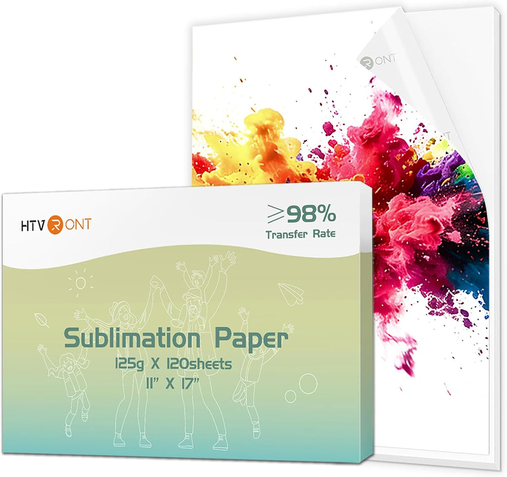 Sublimation Paper 11x17 Inch - 120 Sheets Easy to Transfer Sublimation Paper for T-shirts, Tumblers, Mugs (A3) | High