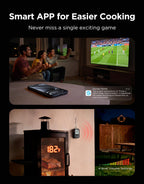 WiFi Meat Thermometer Digital for Grilling & Smoking, Timer & Alert