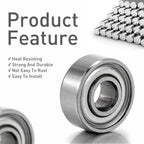 JIUWU 10Pcs MR83ZZ 3x8x3mm Miniature Deep Groove Ball Bearings