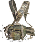 Hunting Fanny Pack, Waist-Pack Style Hunting Pack, Camo Hunting Fanny Waist Pack with Shoulder Straps and Harness