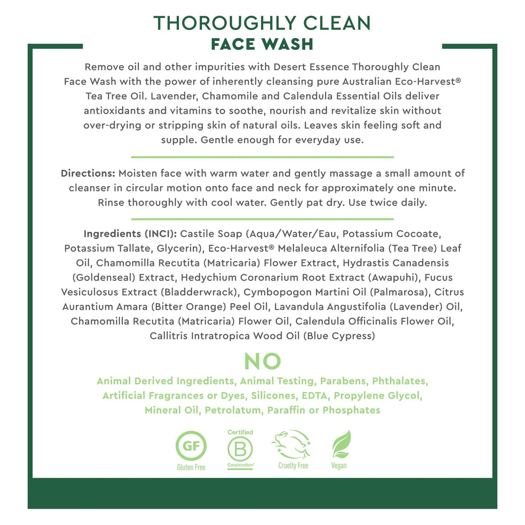 Thoroughly Clean Face Wash, Tea Tree, 32 fl oz