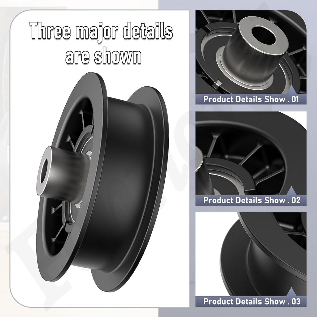 532194327 Flat Idler Pulley for Husqvarna Poulan Mower with 42" 54" Deck
