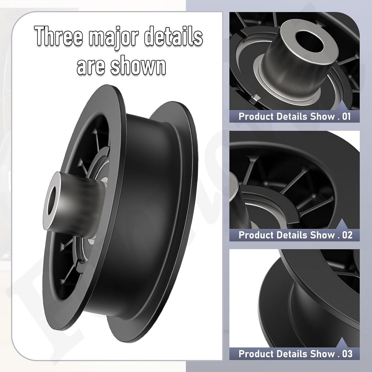 532194327 Flat Idler Pulley for Husqvarna Poulan Mower with 42" 54" Deck
