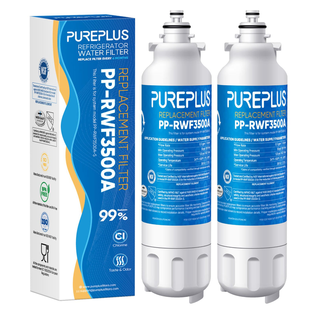 RWF3500A Water Filter Replacement for LG LT800P, 2 Pack
