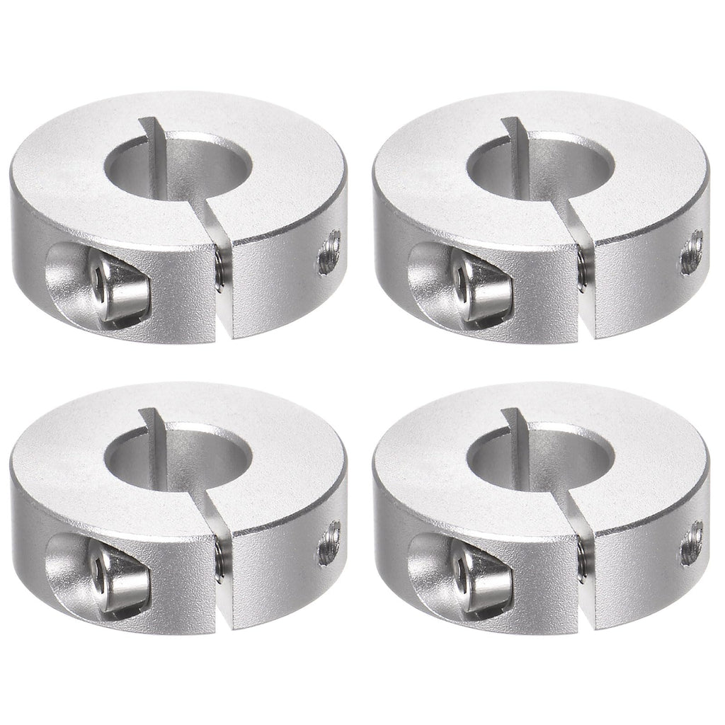 HARFINGTON 4pcs Shaft Collar 12mm ID Aluminum Alloy Set Screw Split Collars