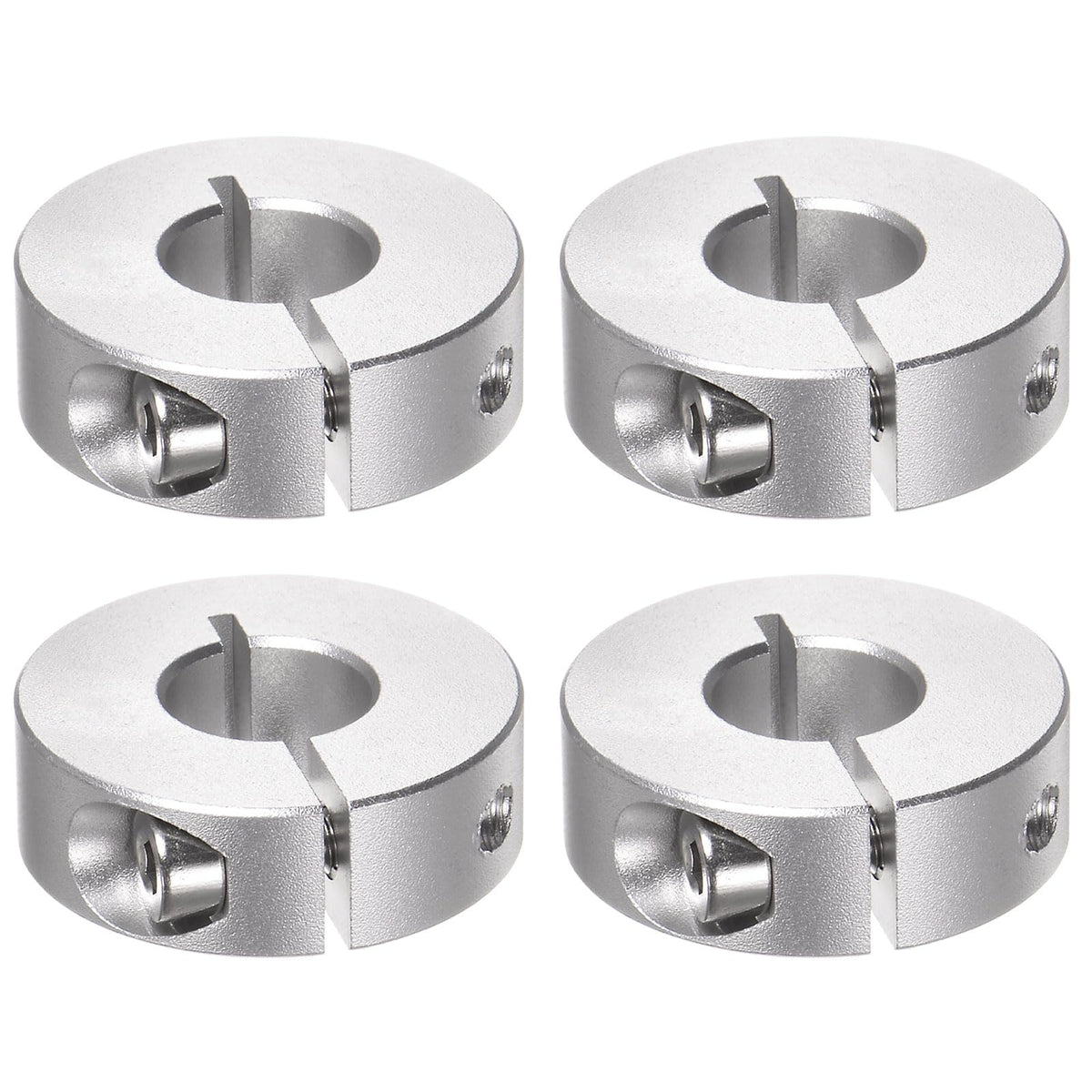 HARFINGTON 4pcs Shaft Collar 12mm ID Aluminum Alloy Set Screw Split Collars