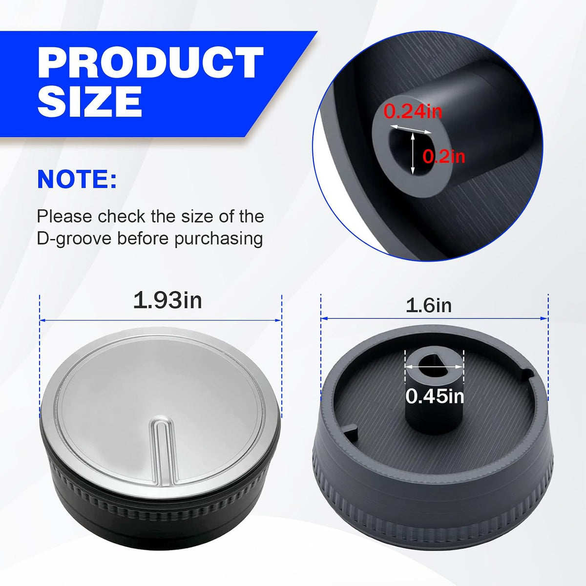 Control Knob W11176265 W10770858 Fit for Whirlpool Maytag Dryer Washer