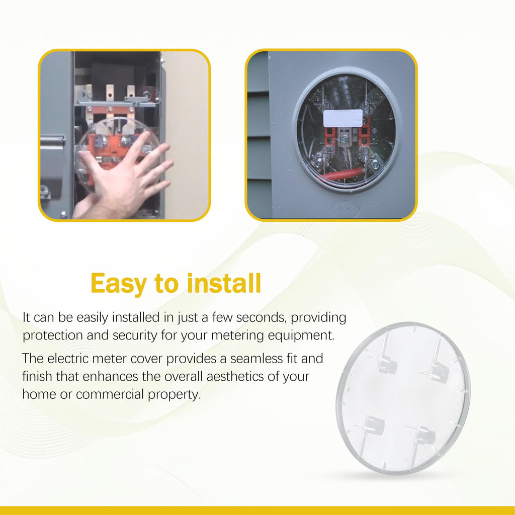 Meter Socket Cover replacement for Milbank 6002 Electric Meter Blank 8 pcs