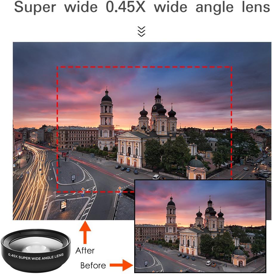 Phone Camera Lens, Professional Attachment Universal Clip on Cell Phone Photography Camera Attachable Mobile Extra