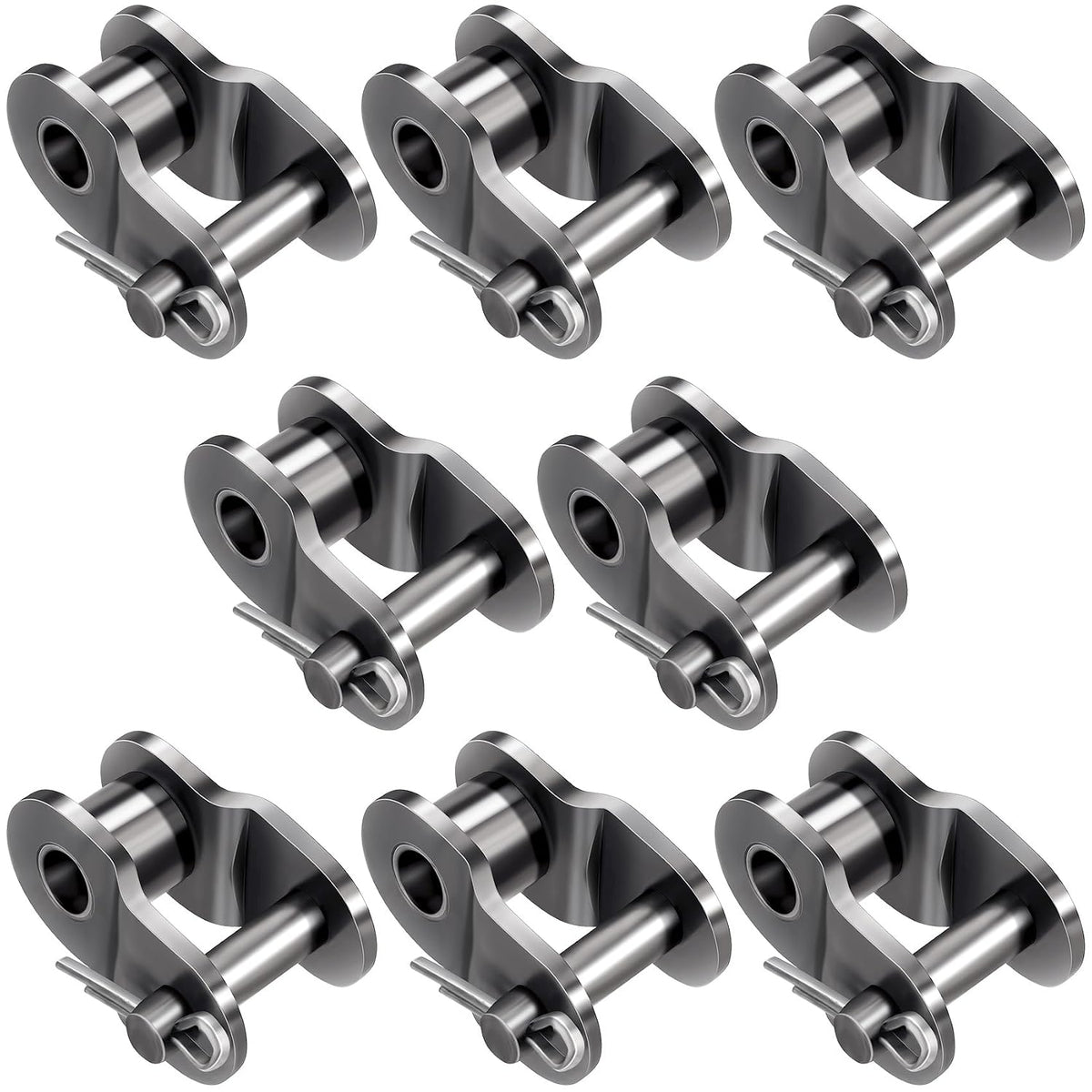 OIIKI 8 Packs Roller Chain Offset Link #50, Half Link, Crank Link