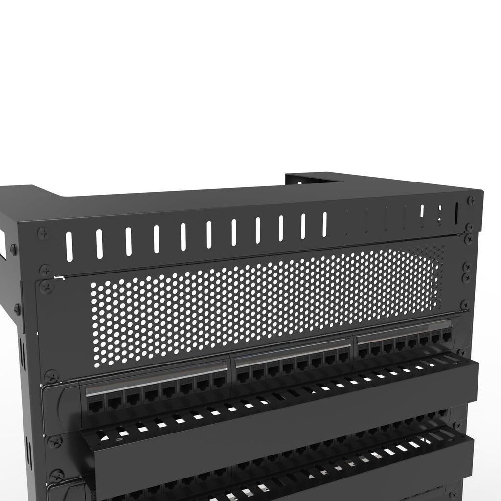 2 Pack 2U Vented Rack Mount Blank Panel - Metal