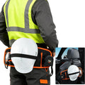 Hard Hat Holder for Truck, All-in-One PPE Organizer with Vest Pouch, Safety Glasses Clips,Earplug Pocket and Tape