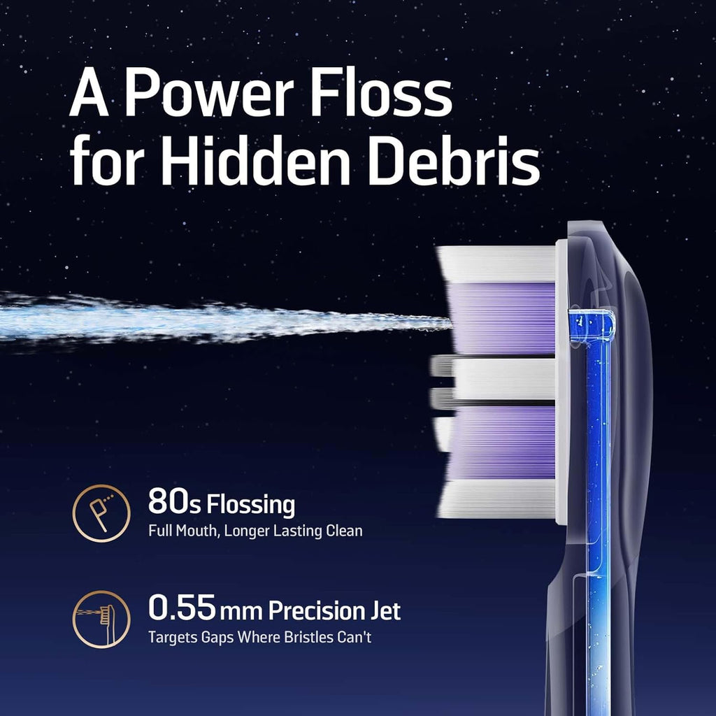 NEOS II Ultra – Electric Toothbrush with Water Flosser Combo, 3-in-1: Flosses, Vibrates and Oscillates, Flossing