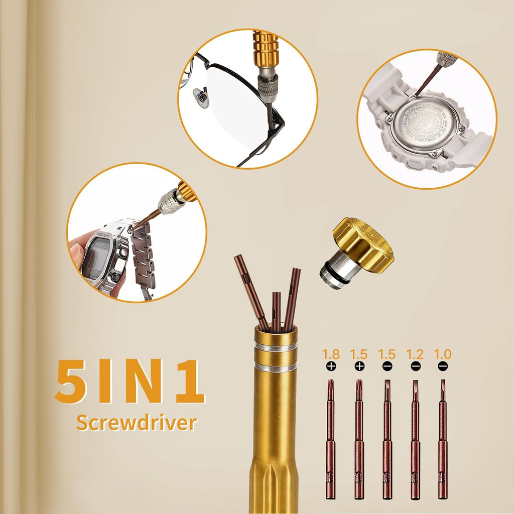 Watch Case Opener Tool: Battery Replacement Kit for Back Removal | Complete Watch Back Remover Tools - Easy to Repair