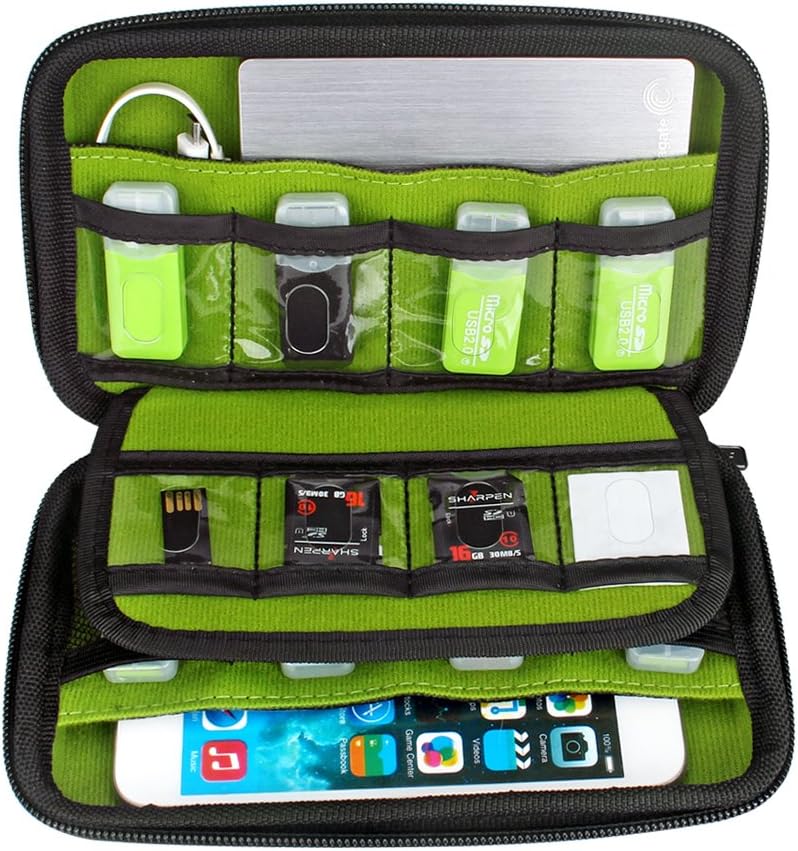 Digital Gadget Case Waterproof Memory Card Case, Designed for External Hard Drive,USB Flash Drives,Power Banks - Best