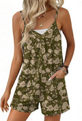 Womens Summer Sleeveless Rompers Overalls Adjustable Jumpsuits