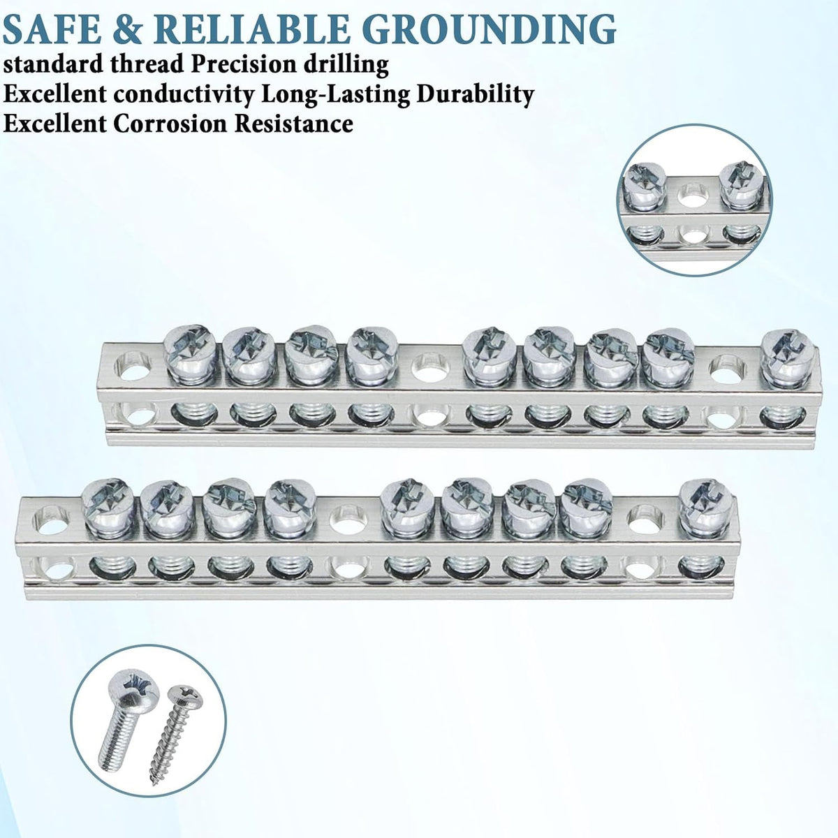 3MIRRORS PK9GTACP Terminal Ground Bar Kit for Square D
