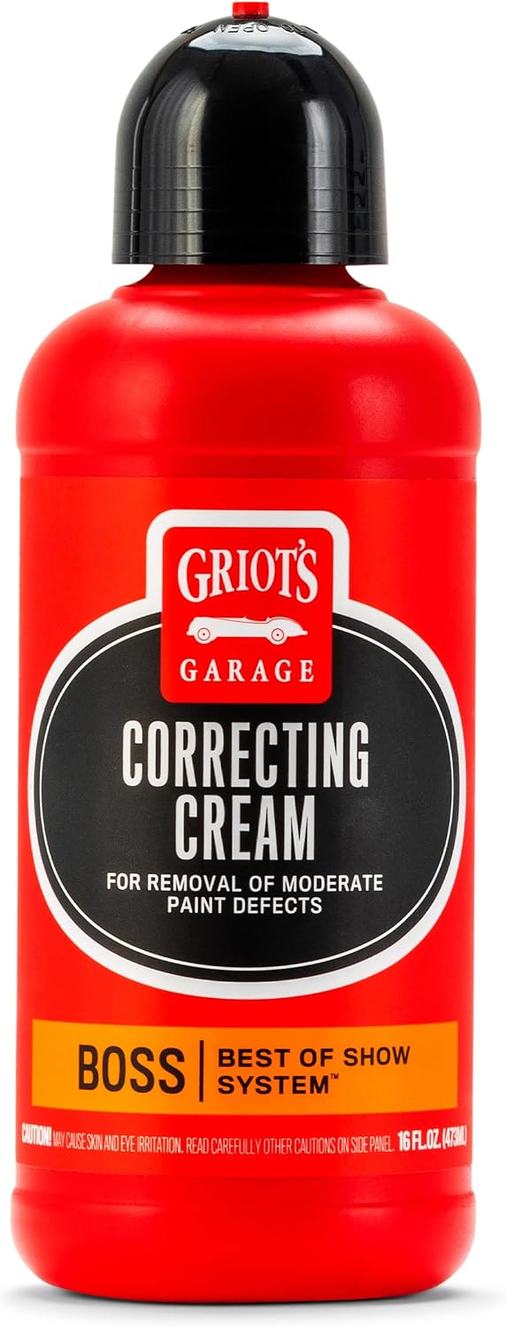 BOSS Correcting Cream for Car Polishing and Detailing, Swirl, Scratch Remover for Vehicles, 16oz