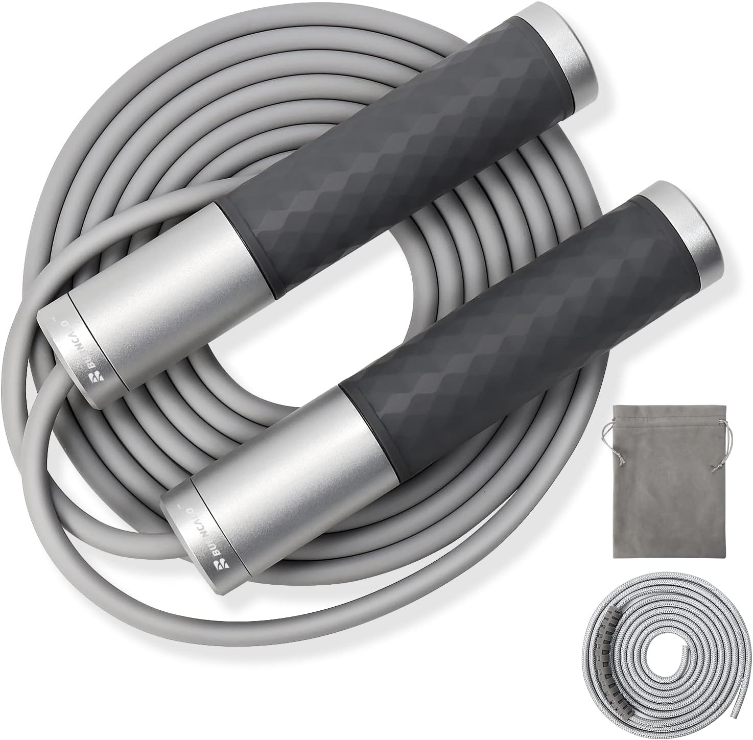 Weighted Jump Rope for Men, Women (1.5LB) - Alloy Steel Handles, Speed Skipping Rope, Gym,Indoor/Outdoor - Fitness