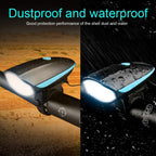 Bike Light with Horn Set, Rechargeable