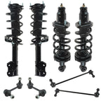 TRQ Front and Rear Suspension Kit Complete Strut & Coil Spring Assembly