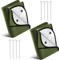 2 Pcs 60 x 82 Inch Heavy Duty Emergency Blankets for Survival | Waterproof Insulated Reflective Tarp, Thermal