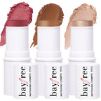 Face Sticks Trio, Blush, Highlighter & Contour Stick for Face Makeup