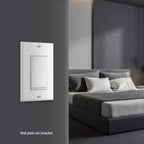 ENERLITES White Single Pole Decorator Paddle Light Switch, 15A, 1 Pack