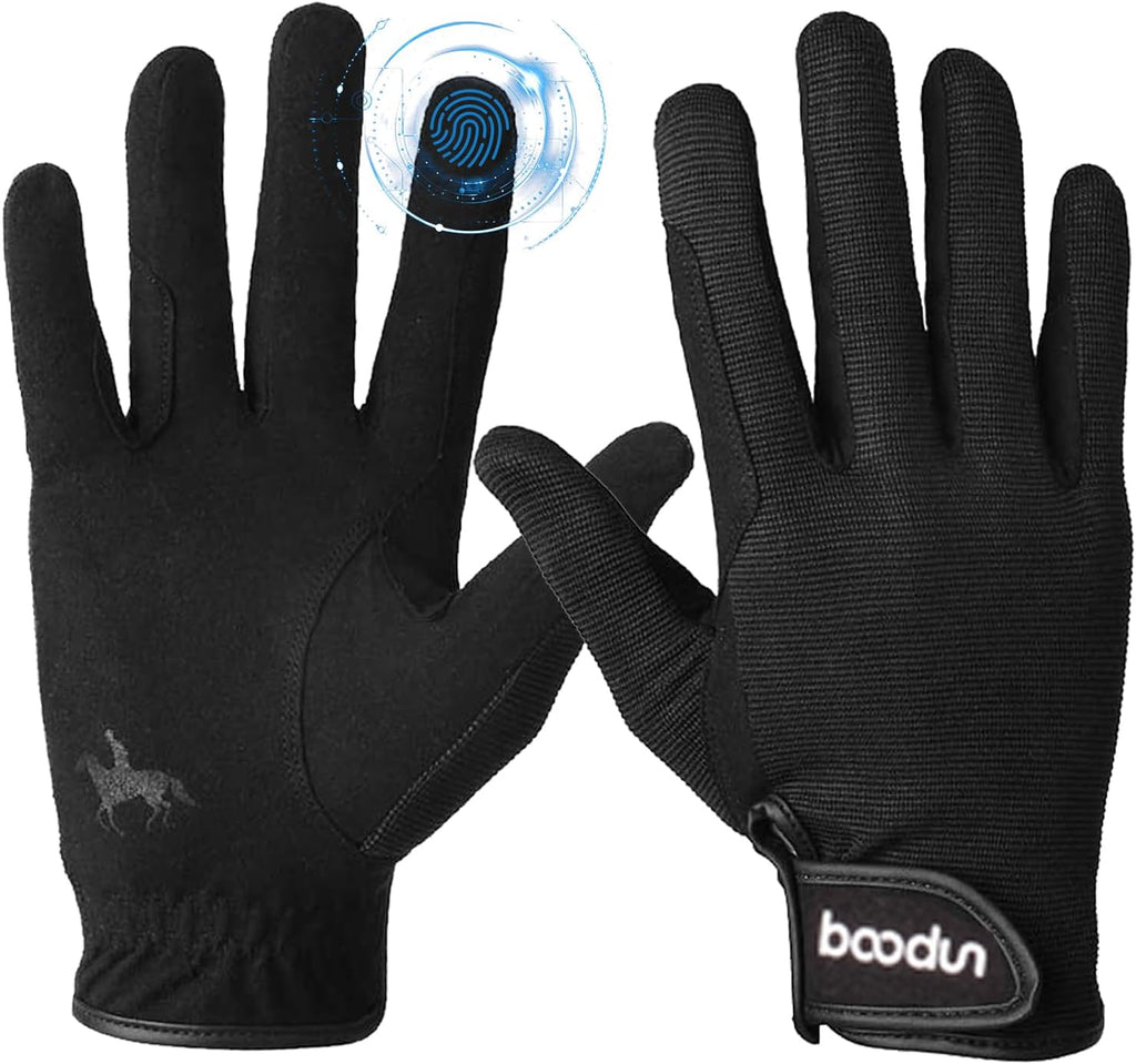 Horseback Riding Gloves - Professional Equestrian Gloves for Women, Men- Touchscreen, Cycling, Motorcycle Outdoors