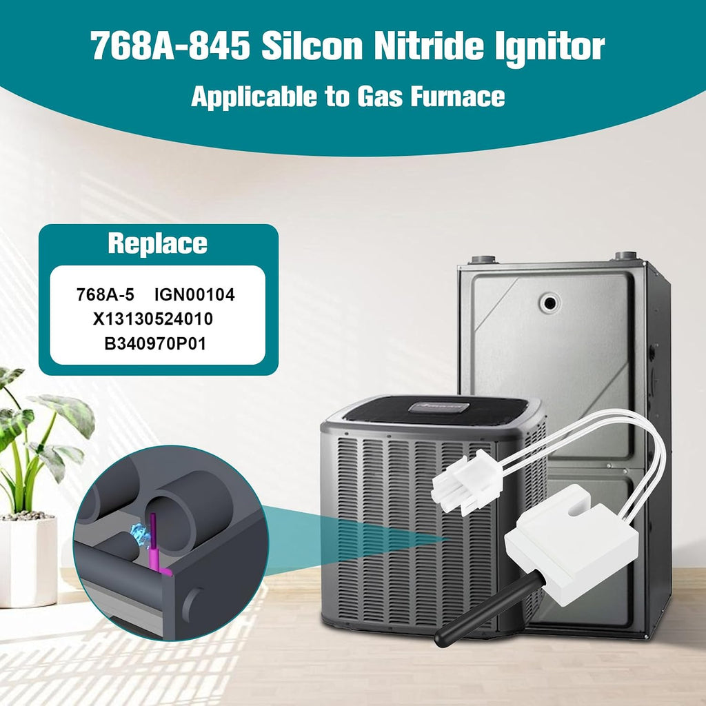 Upgraded 768A-845 Furnace Hot Surface Ignitor Replacement
