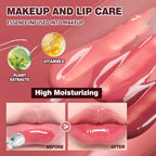 Brightening Lip Serum, Hydrating Glossy Lip Oil with Metal Applicator, Plumping Moisturizing Lip Care Tint