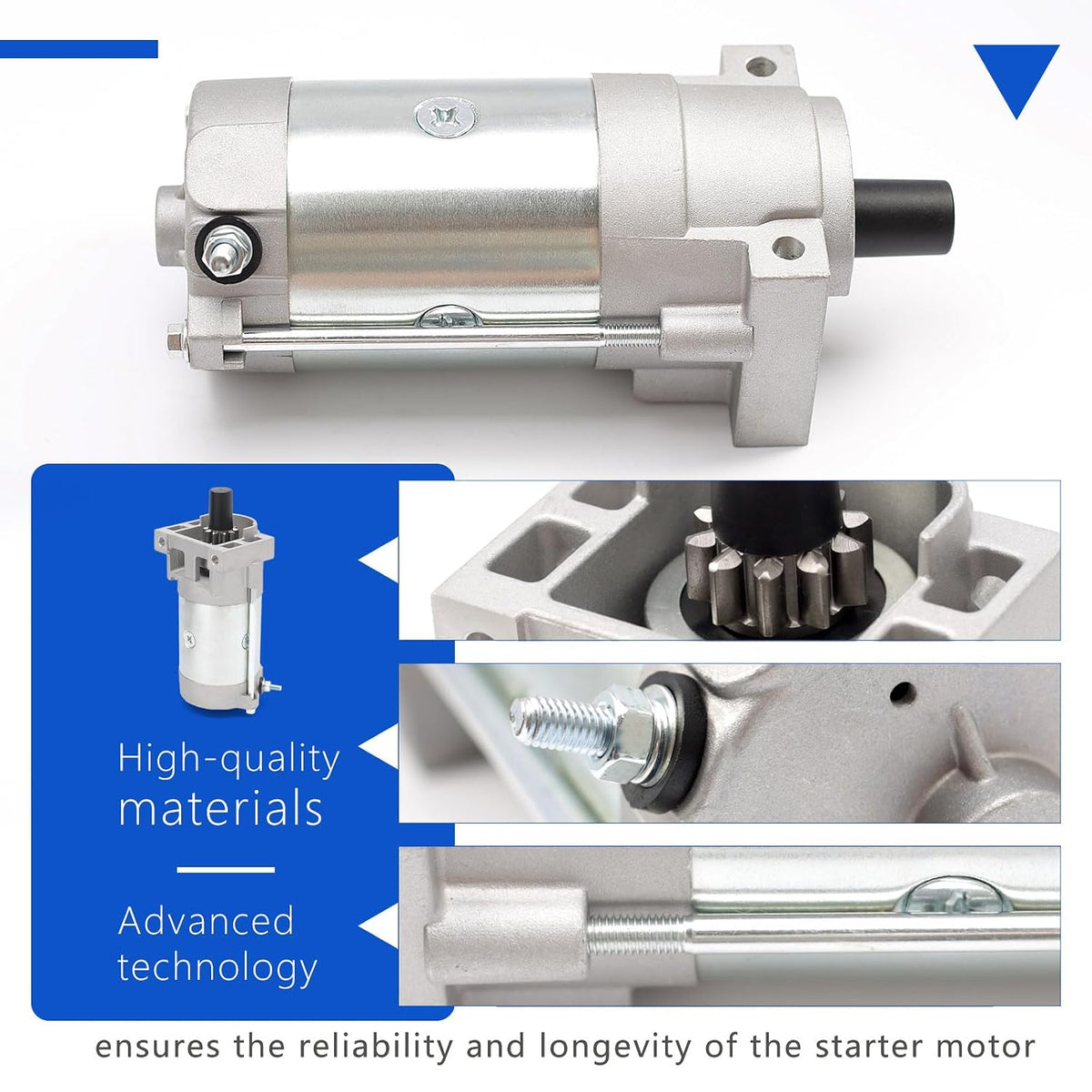 136-7880 Starter Motor for 2P77F Engines Compatible with Toro Timecutter and More Replaces 133-1564 127-9209 133-9828, Replacement for Predator 708cc 22hp Vertical V-Twin Engine 62879