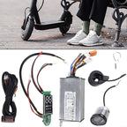 Eletric Scooter Controller, Electric Bike Scooter Brushless Controller Kit Include 36V 500W 17A Controller Dashboard and Accelerator