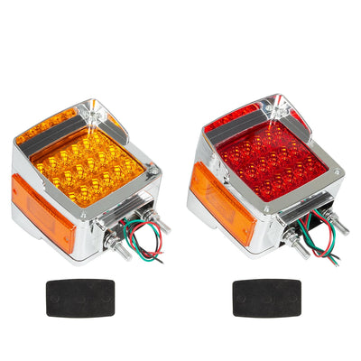 Front Pedestal Fender Turn Signal Lights Compatible with Kenworth W900