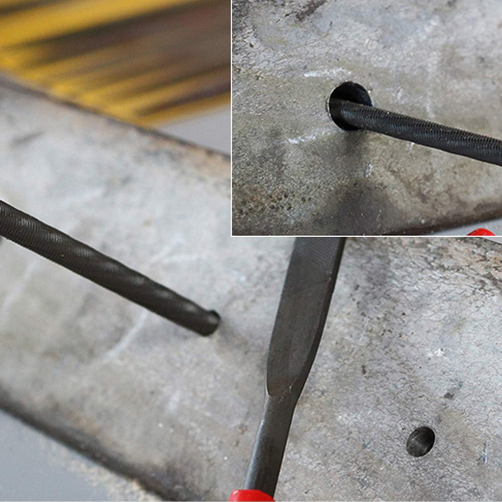 Deburring Tool Kit,10Pcs Needle File,Metal Handle Deburring Tool for Metal Resin 3D Plastic Copper Aluminum Pipes