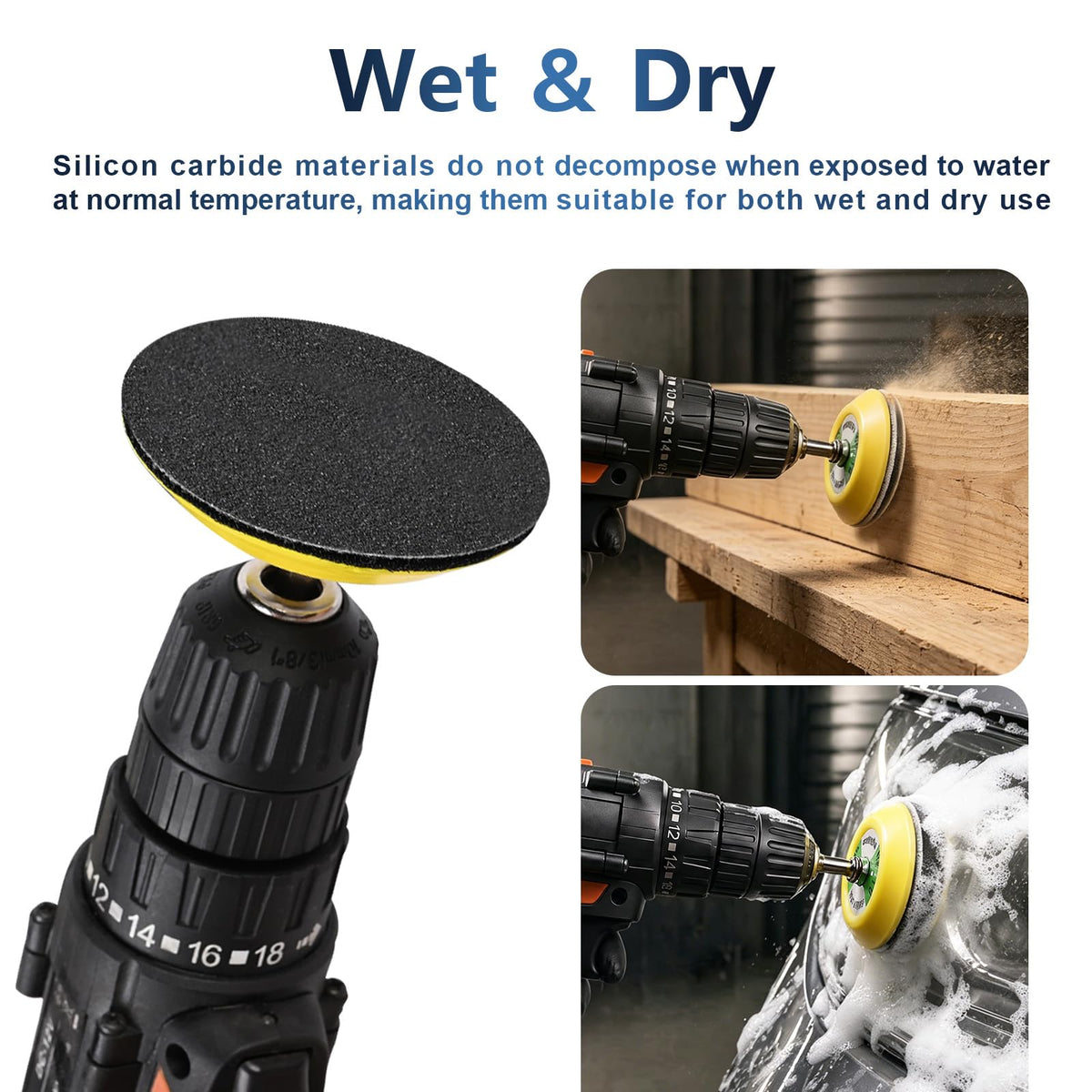 100 PCS 400 Grit 3 Inch Hook and Loop Sanding Discs