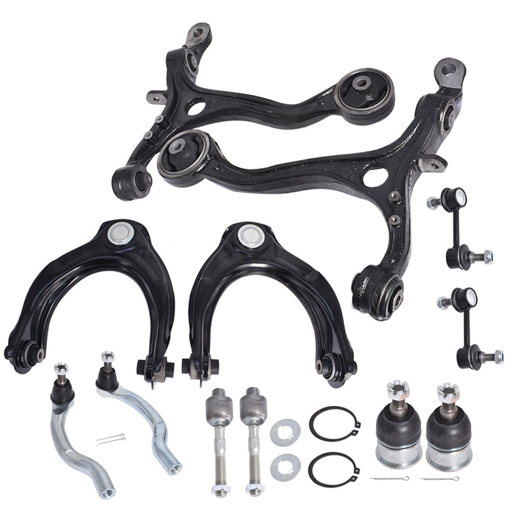WFLNHB 12PCS Suspension Kit Front Lower Upper Control Arm Ball Joint