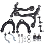 WFLNHB 12PCS Suspension Kit Front Lower Upper Control Arm Ball Joint