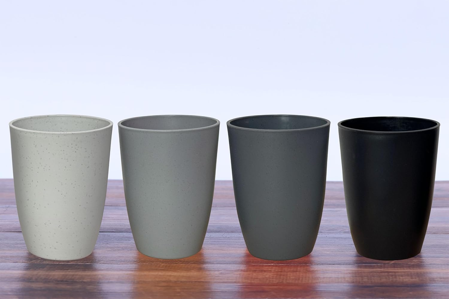 Wheat Straw Reusable Cup (12 oz) - Unbreakable Drinking Glasses Sets of 4 - Dishwasher Safe Tumbler - Lightweight