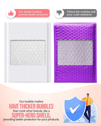 White Bubble Mailers 6x10" 500 Pack Padded Envelopes Self Seal