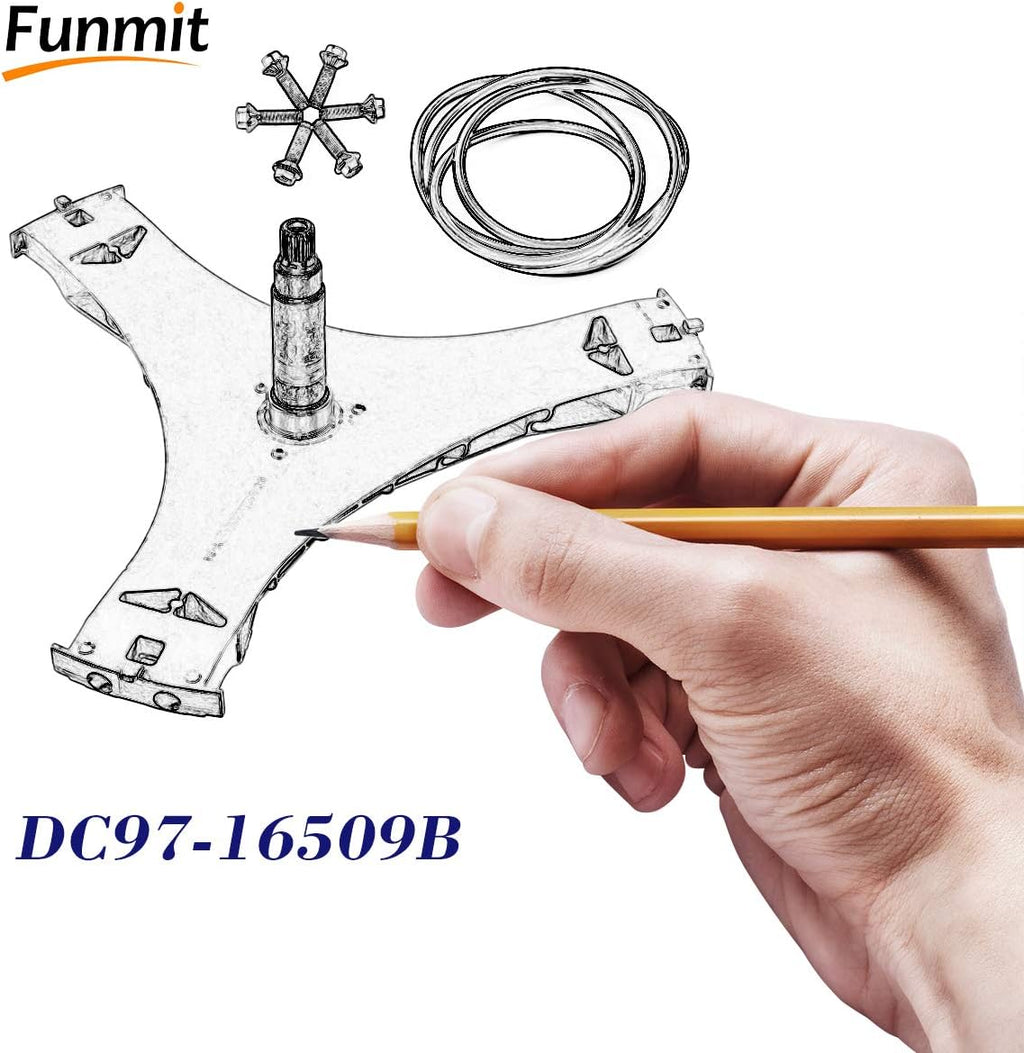DC97-16509B Washer Flange Shaft Assembly Replacement for Samsung