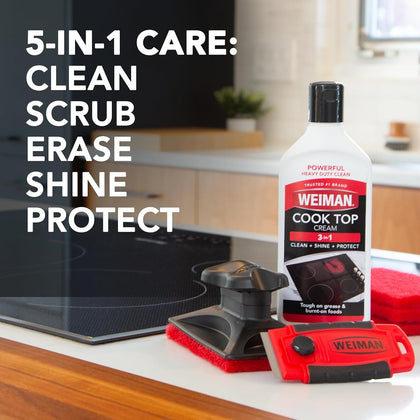 Glass & Ceramic Cooktop, Stove Top & Oven Cleaner Kit