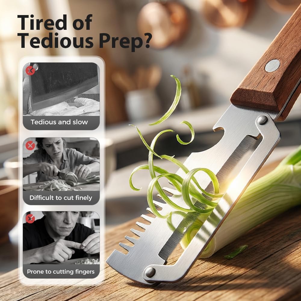 Premium Vegetable Peeler with Wooden Handle and Bottle Opener, Multi-Functional Vegetable Peeler for Kitchen, Kitchen